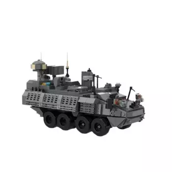 Модель танка M1256 в армированном Военном Стиле, модель строительные блоки для автомобилей WW2, наборы обучающих игрушек «сделай сам», Сборная модель для детских подарков