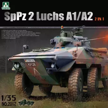 Модель танка TAKOM в сборе, модель 2017, Германия, SpPz2 luchs A1/A2, колесный бронированный разведыватель 1/35