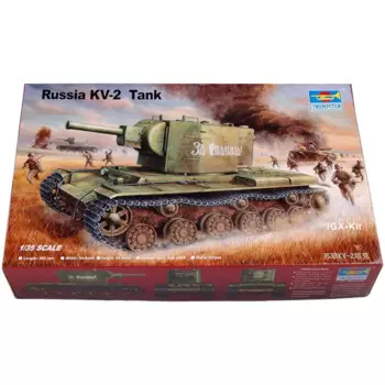 Модель Trumpeter 00312, модель советского российского грузовика KV2, модель тяжелого танка 1/35, детская Военная игрушка, пластиковая сборка, набор моделей для сборки, 1940