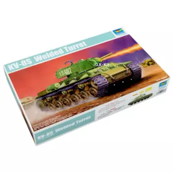 Модель Trumpeter 01568, модель советского тяжелого танка KV8S, сварная башня, детская игрушка, подарок, пластиковая сборка, набор моделей для строительства