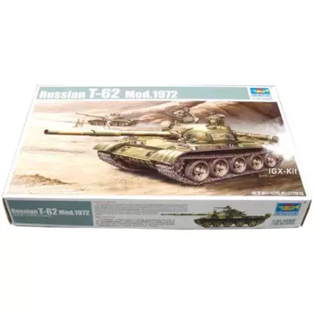 Модель Trumpeter 1/35 0037, модель Российской модели T62, 1972 Мб/с, основной боевой танк, детский подарок, военная игрушка, пластиковая сборка, набор для моделирования