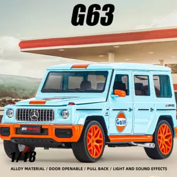 Модель внедорожника 1:18 Ben G63 из сплава, подарок для мальчика, игрушка, литый металлический автомобиль под давлением, популярное колесо, коллекция премиального автомобиля «Форсаж»