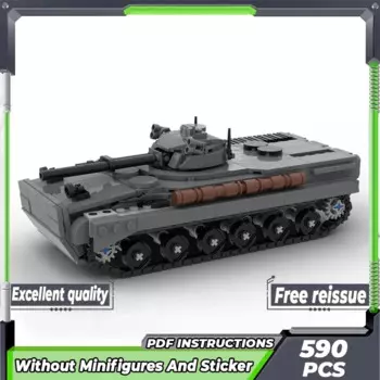 Модель военного оружия Moc, строительные блоки BMP 3, Военный танк, технология, модульные блоки, подарки, рождественские игрушки, наборы для сборки своими руками