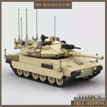 Модель военного оружия Moc, строительные блоки Merkava Mk.4, технология танка, модульные блоки, подарки, рождественские игрушки, Наборы «сделай сам» в сборе