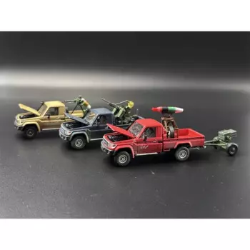 Модель военного самоката HobbyFans 1:64 LC79 J70, коллекционная Миниатюрная игрушка HF