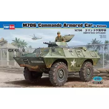 Модель военной сборки HobbyBoss США M706, масштаб 82418, военный автомобиль в вьетнаме