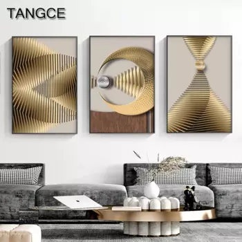 Абстрактные золотые постеры TANGCE