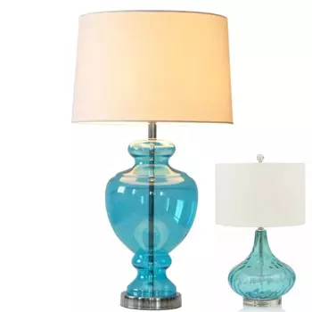 Настольная лампа Gwenttin небесно-голубая