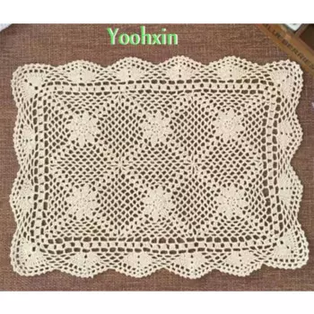 Белая хлопковая скатерть yoohxin