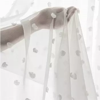 Шторы тияна хлопковые белые просвечивающие