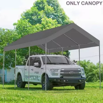 Модернизированный сменный верхний навес для автомобиля 10 x 20 дюймов, палатка для гаража, палатка для вечеринок с шариковыми банджими (только верхняя крышка)