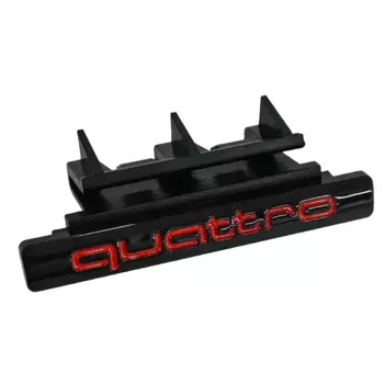 Модифицированная эмблема передней решетки автомобиля из АБС-пластика, аксессуары для Audi Quattro A1 A3 A6L A9 A7 Q3 Q5 Q7 TT S4 S5 S7 S6 RS4 RS5 SQ7