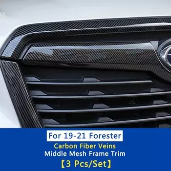 Модифицированная Автомобильная решетка средней сетки QHCP, сетчатая отделочная лента, декоративная лента для Subaru Forester 2019, 2020, 2021, аксессуары