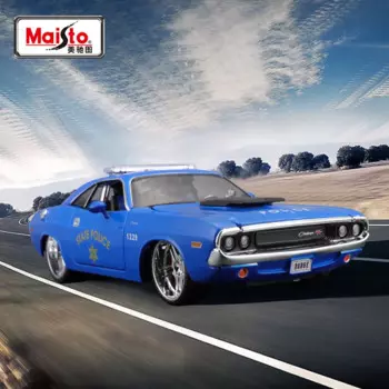 Модифицированная модель автомобиля Maisto 1:24 Dodge Challenger T/A 1970 из сплава, литой и игрушечный автомобиль, коллекционная игрушка, подарок для мальчика