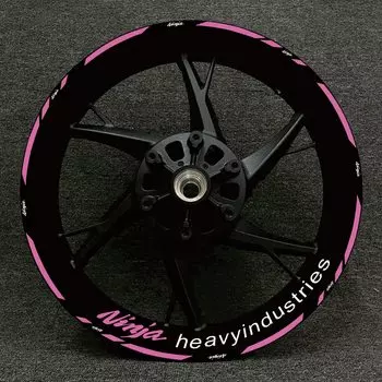 Модифицированные колесные диски для 17-дюймовых ниндзя 250 400 650 Z1000 Z800 Z900 Z250hub, светоотражающие водонепроницаемые наклейки
