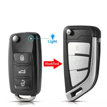 Модифицированные модели KEYYOU на 2/3 кнопки для VW Beetle Eos Golf 6 Jetta Tiguan Seat Skoda Fabia, запасные ключи для автомобиля