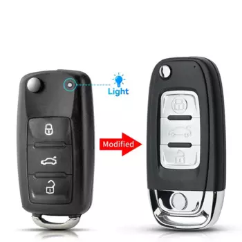 Модифицированный Автомобильный ключ KEYYOU с 3 кнопками для Volkswagen VW Beetle Caddy Eos Golf Jetta Polo Scirocco Tiguan Touran 5K0837202AD