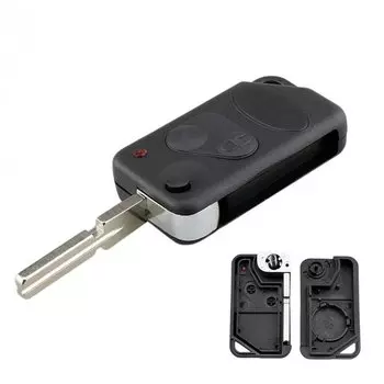 Модифицированный чехол для автомобильного ключа дистанционного управления для LAND RANGE ROVER P38 Discovery Freelander Defender 90 1995-2004, флип-ключ HU58, необработанное лезвие
