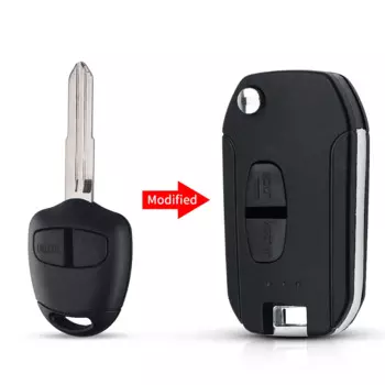 Модифицированный флип-чехол для дистанционного ключа KEYYOU для Mitsubishi Pajero Sport 2, новый ASX GRANDIS Outlander LANCER-EX X, правое/левое лезвие