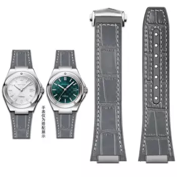 Модифицированный Кожаный Резиновый нижний ремешок для IWC серии инженеров IW328903 IW328901 браслет со стальным концевым соединением аксессуары для часов