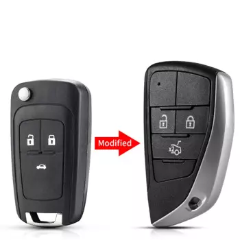 Модифицированный откидной дистанционный Автомобильный ключ KEYYOU 2/3/45BT для Chevrolet Cruze Epica Lova Camaro Buick Opel Vauxhall Insignia Astra чехол