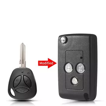 Модифицированный складной дистанционный ключ KEYYOU с 3 кнопками, оболочка для автомобильного ключа, аналогичная для Lada Priora Kalina Niva Vaz Granta Samara 2108 Xray Sedan
