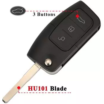 Модифицированный Складной Откидной Чехол Jingyuqin С 3 Кнопками И Пультом Дистанционного Управления Для Ford Focus 2 3 Mondeo...