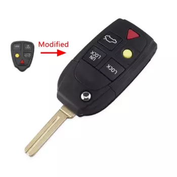 Модифицированный складной смарт-ключ KEYYOU с откидной крышкой, Сменный Чехол-брелок для VOLVO S80 S60 V70 XC70 XC90 D25