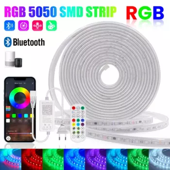 Модифицируемая RGB Светодиодная лента WS2811, 24 клавиши, Bluetooth, комплект дистанционного питания, гибкая светодиодная Пиксельная лента 24 в 60 светодиодов/м, 5050 водонепроницаемая