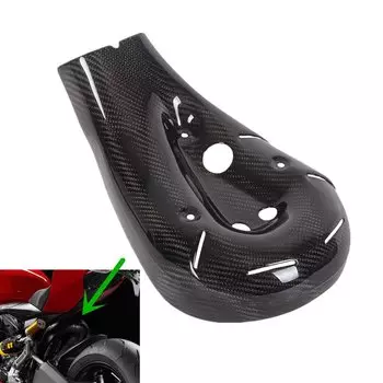 Модификация выхлопной крышки из углеродного волокна, защита заднего трубы мотоцикла, теплозащитный экран, аксессуары для обтекателя для Ducati 899 1199 Panigale