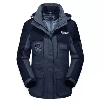 Модная брендовая женская лыжная куртка средней длины, комплект из трех предметов, дышащий уличный водонепроницаемый лыжный альпинистский костюм для мужчин