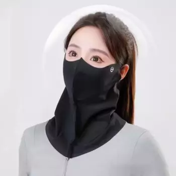 Модная ледяная шелковая Солнцезащитная 3D маска, дышащий шарф с защитой от УФ-лучей, Солнцезащитный пыленепроницаемый солнцезащитный козырек, летняя маска для лица