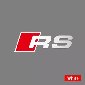 Модная наклейка на автомобиль из ПВХ, логотип RS, дверь, окно, боковое крыло, задний багажник, украшение, наклейка, авто внешние аксессуары для Audi
