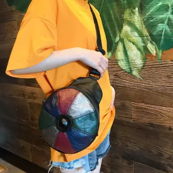 Модная поясная сумка из черной овечьей кожи Mini City Sports для женщин, забавные женские сумочки через плечо, нагрудная сумка для девушек