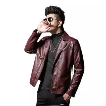 Модное демисезонное пальто из искусственной кожи, мужская повседневная куртка, облегающий Блейзер, костюм, уличная одежда, одежда больших размеров