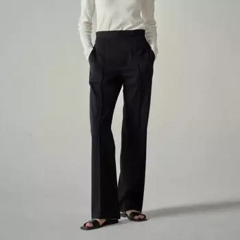 Модные брендовые женские брюки R0W, высококачественные дизайнерские брюки из ткани со средней талией, летние новые свободные прямые повседневные брюки в минималистском стиле