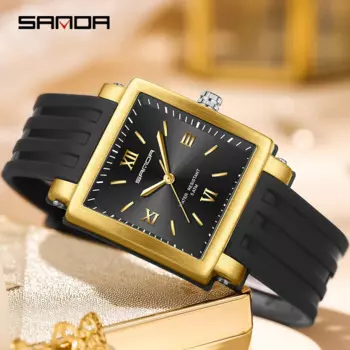 Модные кварцевые часы SANDA для мужчин, новинка 2022, роскошные женские часы с квадратным циферблатом, водонепроницаемые женские часы с японским механизмом, часы