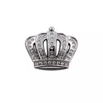 Модные металлические наклейки для украшения автомобиля, Хрустальная корона, индивидуальные наклейки для кузова автомобиля, аксессуары