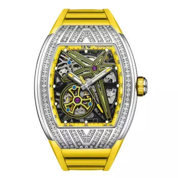 Модные Мужские автоматические механические часы IW, роскошные спортивные водонепроницаемые мужские наручные часы, светящиеся часы-скелетоны, мужские часы