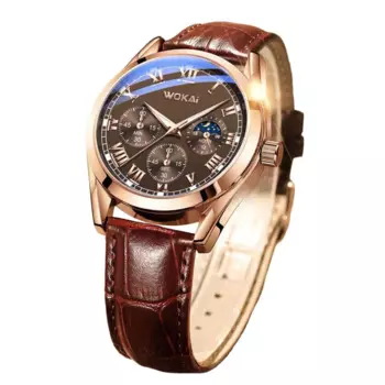 Модные мужские кварцевые часы, кварцевый механизм, ПУ кожа, ремешки, наручные часы для отпуска, фотография