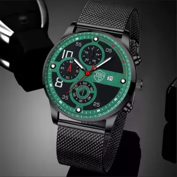 Модные мужские спортивные часы 2022, мужские Роскошные Кварцевые часы из нержавеющей стали, светящиеся часы, мужские деловые повседневные часы с кожаным ремешком