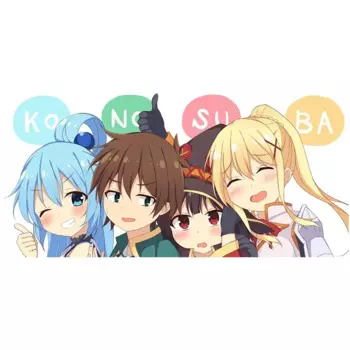Модные наклейки FUYOOHI для автомобиля Konosuba, наклейки на бампер, окно, индивидуальное украшение