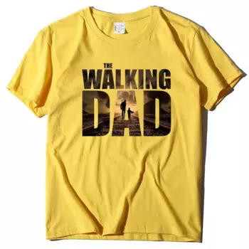 Модные новые женские футболки, повседневные топы с надписью ходячий папа, летняя женская футболка, футболка с коротким рукавом