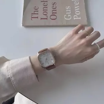 Модные парные мужские и женские часы для учеников младшей и старшей школы, Универсальные женские кварцевые часы с простым движением