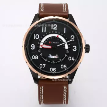 Модные Повседневные водонепроницаемые мужские часы с ремешком кварцевые часы