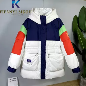 Модные пуховики с капюшоном, женская зимняя куртка 2022, толстые теплые парки, свободное хлопковое пальто с большими карманами, Повседневная Женская парка