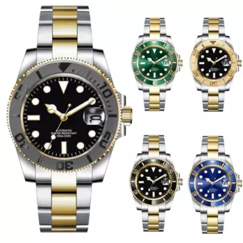 Модные японские часы на заказ, 40 мм, 24 Драгоценности NH35, стандартные мужские часы Miyota, матовая церемония, резиновый ремешок