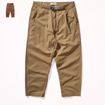 Модные японские простые однотонные повседневные брюки мужские брюки базовые свободные прямые брюки джокер