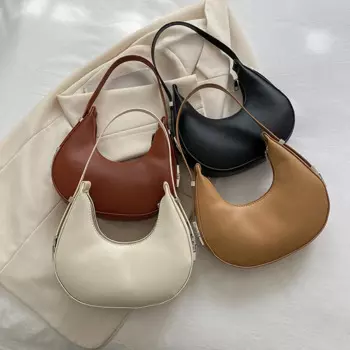 Модные сумки из искусственной кожи под мышками, женские сумки-клатчи, сумка на одно плечо, женская модная простая сумка-бродяга, женская _GG- 176352940 _