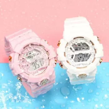 Модные светодиодные цифровые часы Разнообразие стилей крутых спортивных электронных часов с 4-кнопками Водонепроницаемые часы Мужские